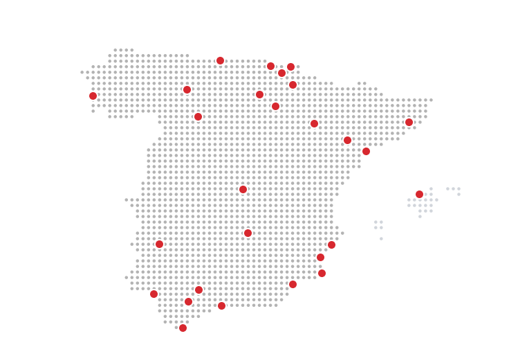 mapa de delegaciones
